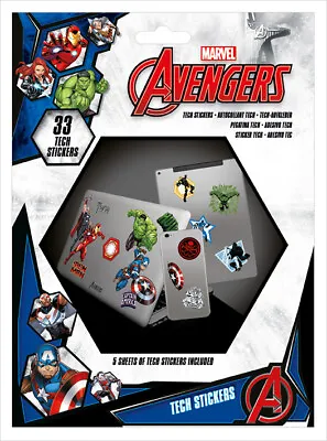 Buy Marvel Avengers Heroes Tech Stickers Pack (33) New 100% Official Merch • 4.50£