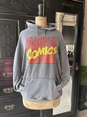 Buy Marvel Comics Grey Hoodie Sweatshirt XL Aged Look ! • 6£