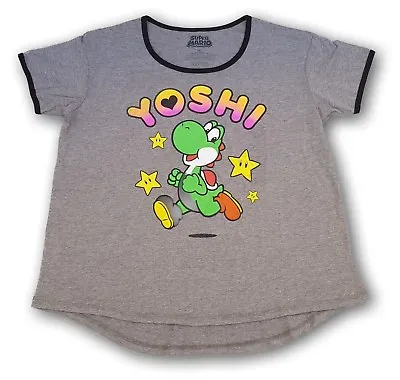 Buy Nintendo Supermario Yoshi Women's Tee T-shirt Light Weight Loose Fit Size 2XL • 9.63£