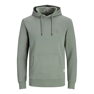 Buy Jack & Jones Mens Drawstring Hoodie Basic Logo Sweatshirt Regular Fit Top • 20.97£
