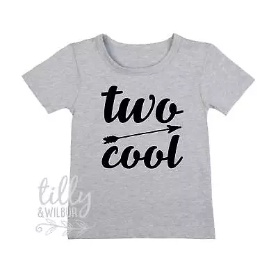 Buy Two Cool Boys T-Shirt, Birthday Boy TShirt, I Am Two, I Am 2, 2 Gift, Second • 19.29£