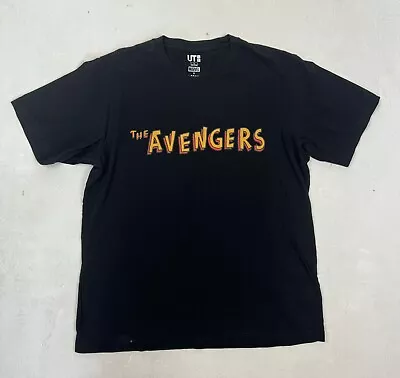 Buy Uniqlo Marvel Size Large The Avengers Black Short Sleeve T-shirt • 0.99£