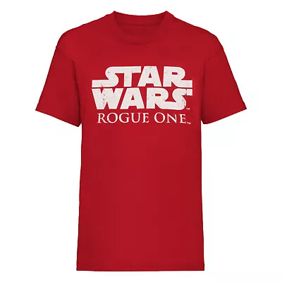 Buy Star Wars Rogue One Official Big Chest Logo Burgundy T-Shirt TF447 • 19.59£