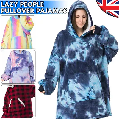 Buy Hoodie Blanket Oversized Big Hooded Ultra Plush Sherpa Giant Sweatshirt Blanket~ • 10.53£