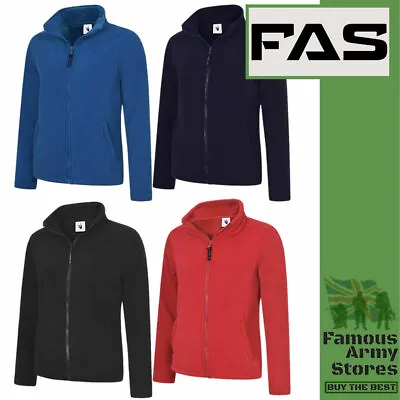 Buy Ladies Fleece Jacket Womens Classic Full Zip Sports Work Casual Smart Fleece Top • 12.95£