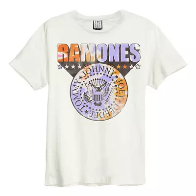 Buy Amplified Unisex Adult Tie Dye Shield Ramones T-Shirt • 31.59£