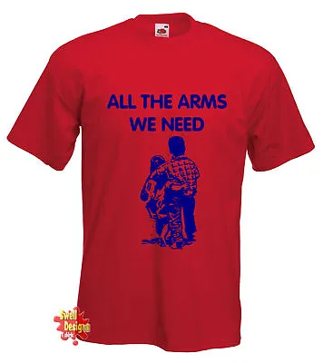 Buy ALL THE ARMS WE NEED Cnd Peace Anti War Flux T Shirt • 13.99£