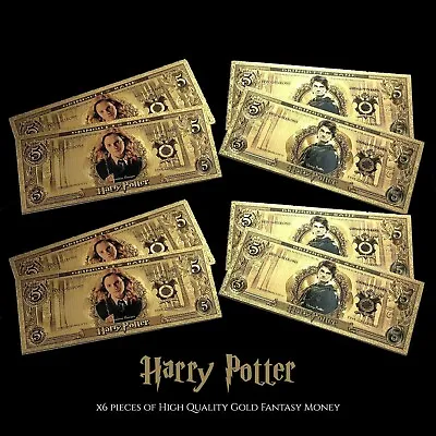 Buy ⭐️ X8 Pieces Of Harry Potter Fantasy Shiny Gold Money Gift Merch - UK Seller ⭐️ • 9.99£