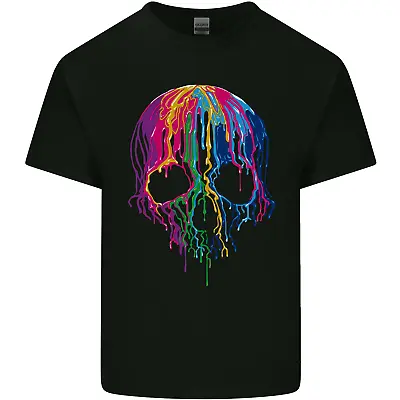 Buy Melting Skull Biker Motorcycle Gothic Mens Cotton T-Shirt Tee Top • 8.75£