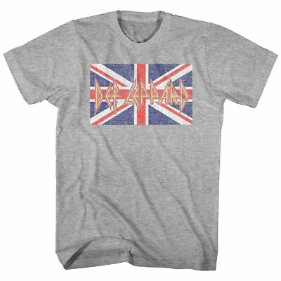 Buy Def Leppard Brittish Flag Men's T Shirt Rock Band Tour Music Merch • 40.90£