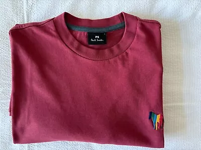 Buy Paul Smith Mens Burgundy T-Shirt - Size Large. Excellent Condition • 12.11£