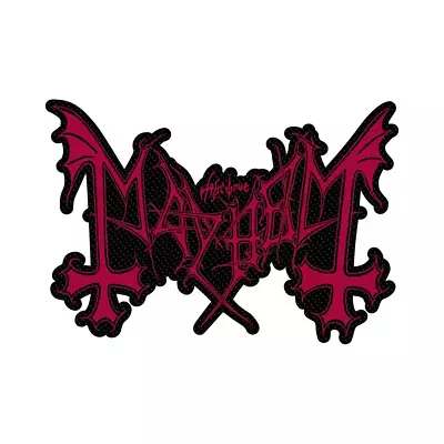 Buy Mayhem Logo Cut Out Patch Official Black Metal Band Merch • 5.58£