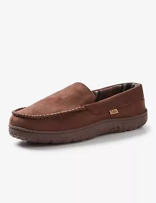 Buy RIVERS - Mens Winter Slippers - Brown Moccasins - Slip On - Casual Footwear • 16.52£