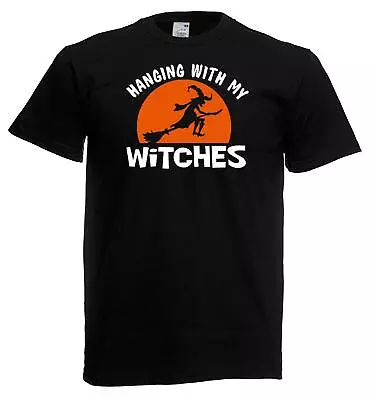 Buy Unisex Hanging With My Witches Halloween Witchcraft T-Shirt • 12.95£