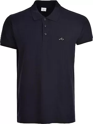 Buy Killer Whale Mens Polo Shirts Golf Cotton T-Shirt Black XXL • 13.99£