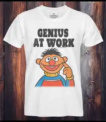 Buy Men's Sesame Street Genius At Work T-Shirt S M L XL XXL Famous Forever Gift Top • 17.99£