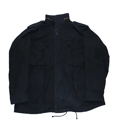 Buy Alpha Industries M65 Field Jacket Large Relaxed Black Vintage Military US Army • 129.99£