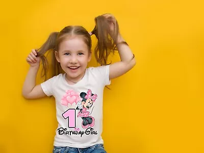 Buy Minnie Mouse Theme Birthday Family T Shirts Kids And Adults Sizes • 9.50£