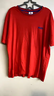 Buy Lonsdale T-shirt Mens L Red Embroidered Blue Logo 90s • 10£