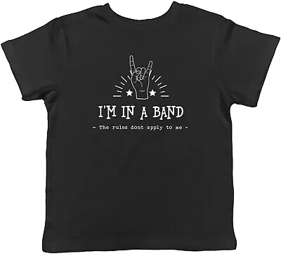 Buy Music Band Kids T-Shirt Rock Indie Punk Funny Childrens Boys Girls Gift • 5.99£