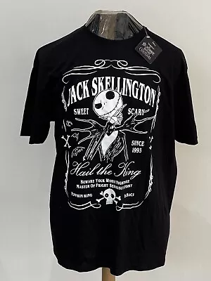 Buy Jack Skellington A Nightmare Before Christmas Black T Shirt XXL Unisex - BNWT • 9.99£