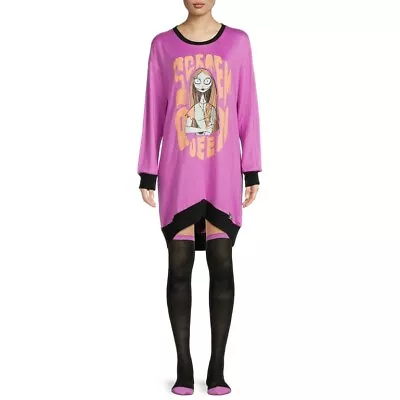 Buy Disney Nightmare Before Christmas M Sleepshirt Thigh High Sox Pajamas Jack Sally • 28.35£