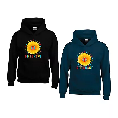 Buy Different Puzzle Flower Colors Autism Hoodie Autistic ASD Health Awareness Hood • 23.99£