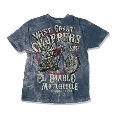 Buy West Coast Choppers EL Diablo T-Shirt Vintage Blue • 33.75£
