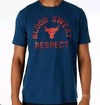 Buy Under Armour Small Loose Heatgear The Rock Blood Sweat Respect • 20£