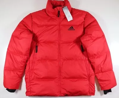 Buy Adidas D11 Big Baffle Down Fill Puffer Jacket Red Gv5348 Men M L • 84.99£