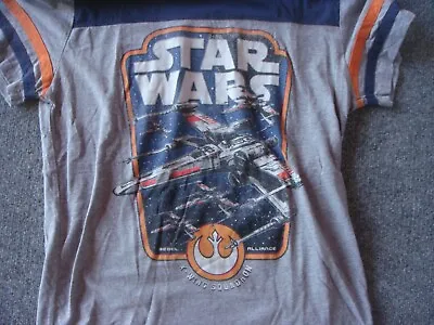 Buy Star Wars Adult M Gray T-shirt Rebel Alliance X-wing Squadron • 6.72£