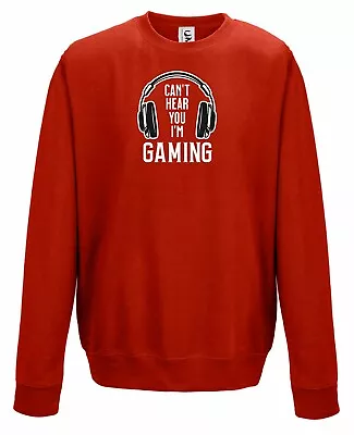 Buy Gamer Gaming Sweatshirt Can't Hear You I'm Gaming Gift All Sizes Adults & Kids • 12.99£