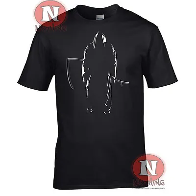 Buy Grim Reaper T-shirt Emo Horror Rock Metal Halloween Day Of The Dead • 13.99£