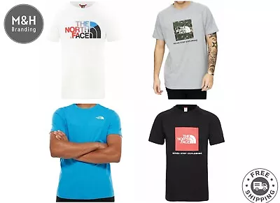 Buy The North Face Men's Short Sleeve Tee TNF Crew Neck Cotton T-Shirt Casual Top • 16.99£