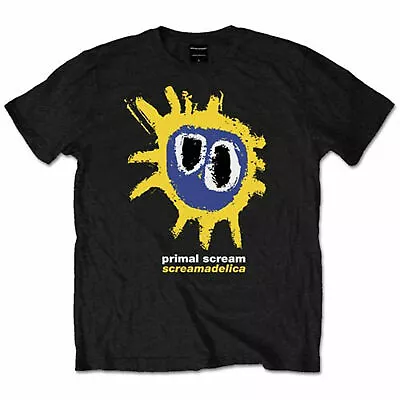 Buy Official Primal Scream Screamadelica Mens Black T Shirt Primal Scream Tee • 14.95£