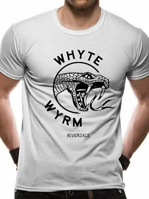 Buy Official Archie Comics - Riverdale Whyte Wyrm Bar Logo White T-shirt • 14.99£