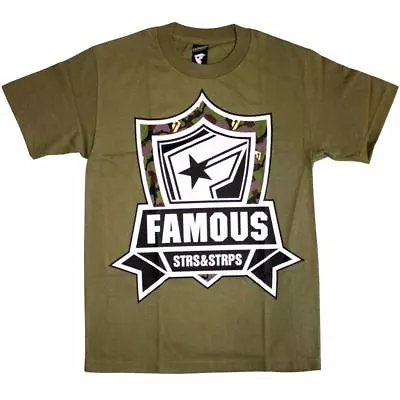 Buy Famous Stars And Straps Mission Camo T-Shirt Military Green • 19.99£