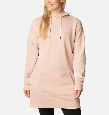 Buy Columbia Sweatshirt Women’s Small Rush Valley Long Hoodie Pink Pullover Jacket • 33.14£