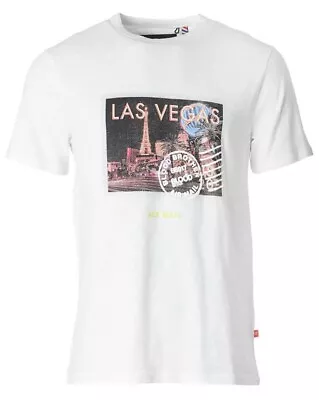 Buy BNWT Mens Blood Brother Las Vegas White Graphic Cotton Printed T-Shirt Tee M £60 • 20£