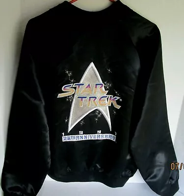 Buy Paramount STAR TREK Embroidered 25th Anniversary Jacket 1991 • 140.87£