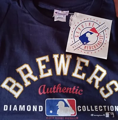 Buy Original Baseball T-shirt. Genuine Merchandise. Size XL. Blue Navy. 100% Cotton. • 19.90£