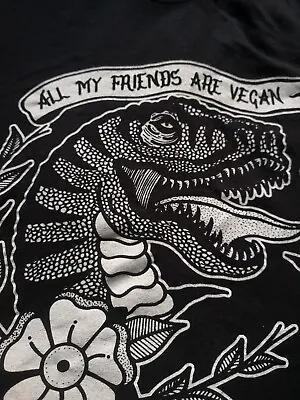 Buy All My Friends Are Vegan T Shirt Mens Unisex Preloved Used  • 10£