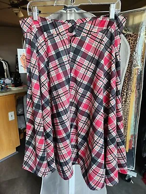 Buy Rock Steady Plus Size Retro Pinup Car Show Swing Skirt Clothing NWT 1XL • 33.07£