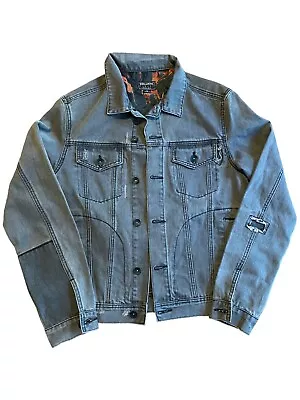 Buy Billabong Garage Collection Men's Grey Denim Jacket Size Medium Button-Up Vgc • 27.50£