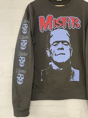 Buy Misfits Famous Monsters Frankenstein Sweatshirt Size M New Unworn Horror Punk • 10£