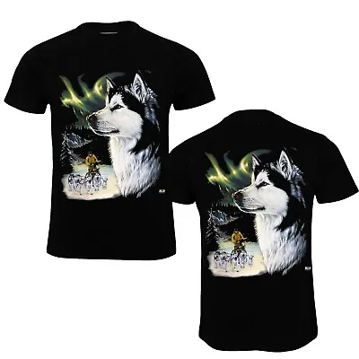 Buy Unisex Short Sleeves Native American WOLF    T-Shirt Both Side Print • 5.99£