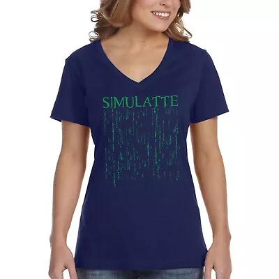 Buy XtraFly Apparel Women's Simulatte Resurrections Neo Agent One Ai V-neck T-shirt • 15.67£