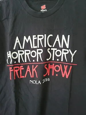 Buy VTG American Horror Story Freak Show Film Crew 2014 T-Shirt Black Horror Swag MM • 284.12£