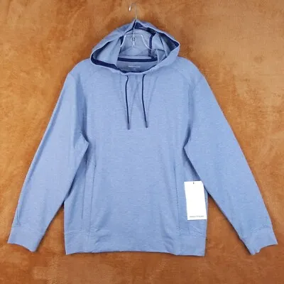 Buy MINISTRY OF SUPPLY Womens Sweatshirt XS Blue Pullover FUSION TERRY Hoodie • 56.83£