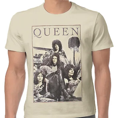Buy Queen T Shirt Official Band Photo Vintage Frame Freddie Mercury Brian May New • 14.55£